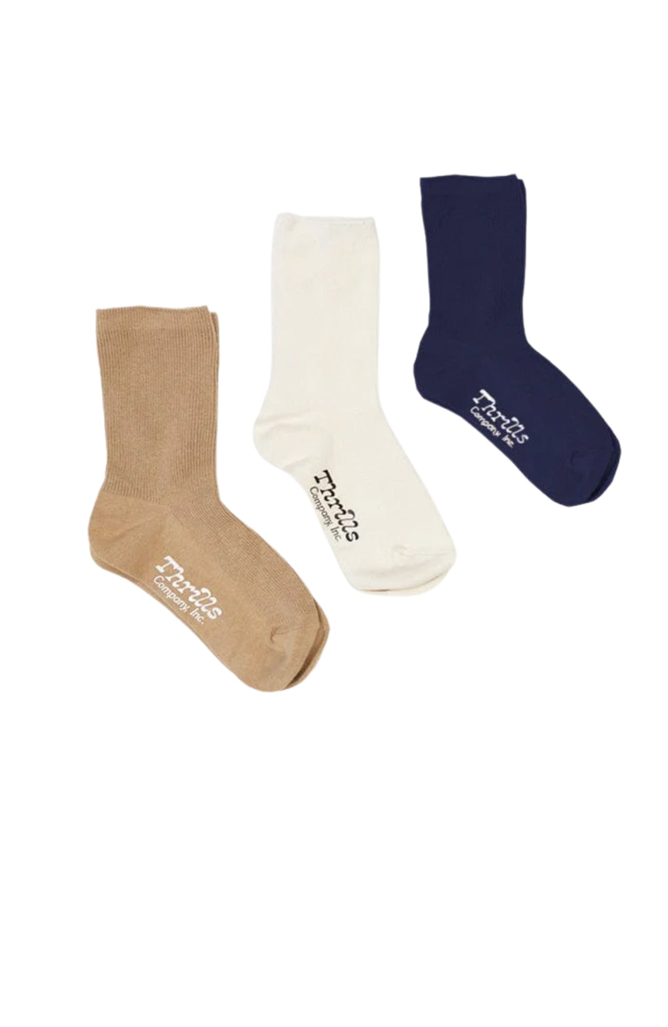 Intuition 3 Pack Sock Marine Blue Heritage White Faded Khaki