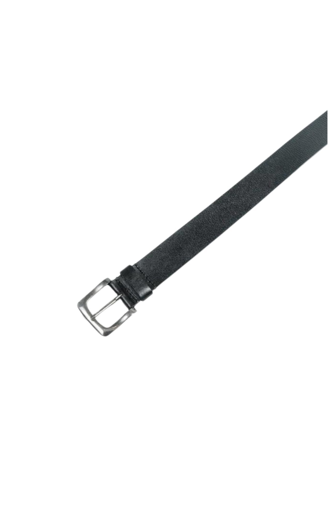 Wide Leather Belt Black